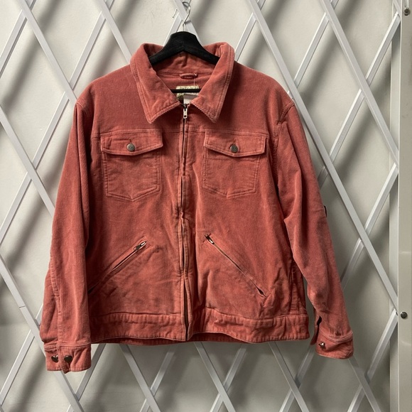 Cabelas Pink Corduroy Zip Up - M - Picture 1 of 4